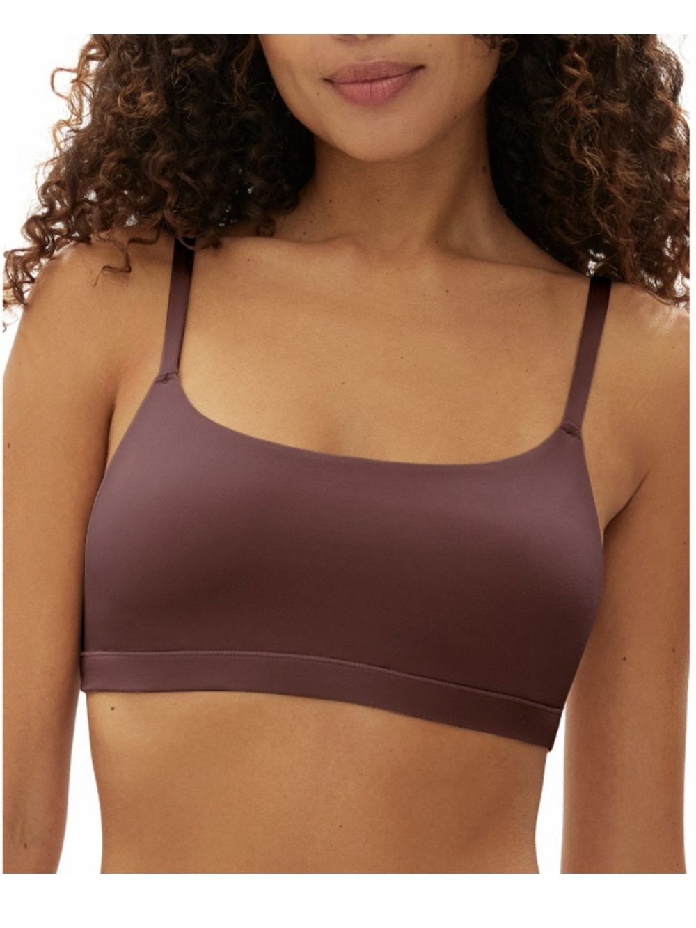 GAP GapBody Women's Large Dark Brown Super Stretch Scoop Bralette